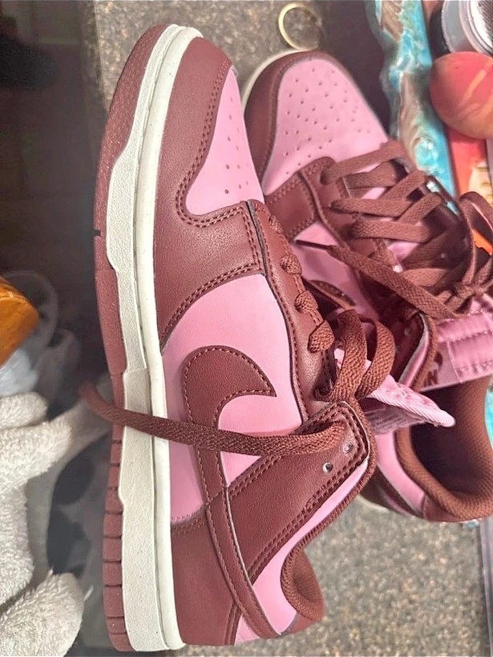 Nike Dunk Low CL Baroque Brown Vivid Pink Sneakers